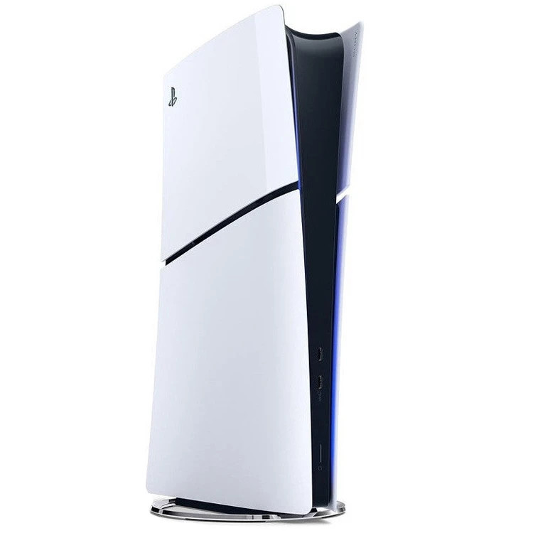 کنسول بازی سونی مدل PlayStation 5 Slim نسخه دیجیتال، ریجن اروپا سری 2016A با ظرفیت حافظه داخلی 1 ترابایت به همراه یک عدد کنترلر اضافه به رنگ White، حداکثر وضوح تصویر خروجی تا 4K و حداکثر نرخ بهروزرسانی قابل پشتیبانی تا 120 فریم بر ثانیه